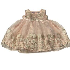 Blueberi Boulevard Baby Girls Floral-Appliqué Dress